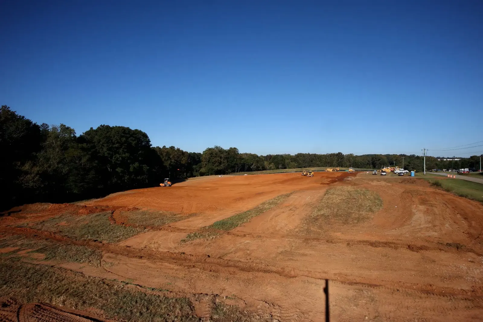 Peak Steel Contractors site timelapse: graded pad ready for a steel build